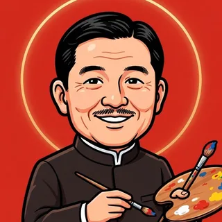 岸田劉生のイラスト